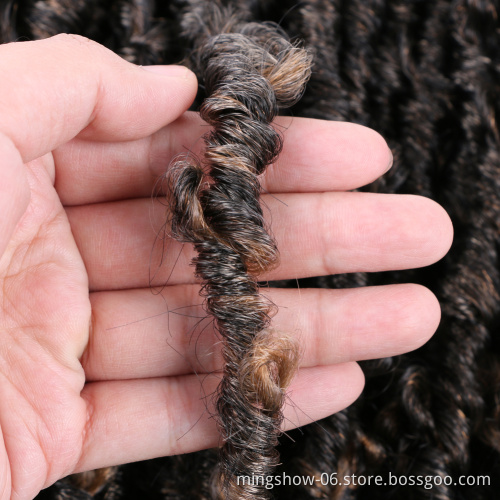 Popular water wave for passion twist hair long butterfly locs faux locs hair